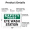 Signmission Eye Wash Station, 10 in W x Rectangle, Plastic OS-2PACK-SF-P-710-L-19585 - alternate 3